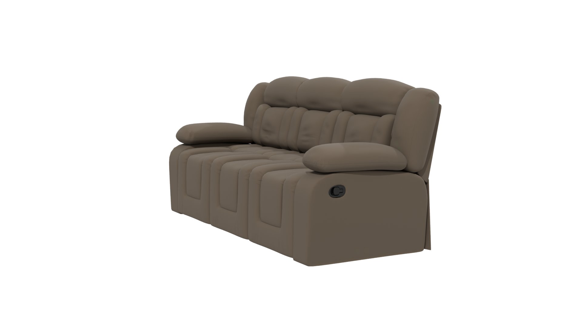 Stylish 3D Reclining Sofa Model - Professional 3D Model Render 13