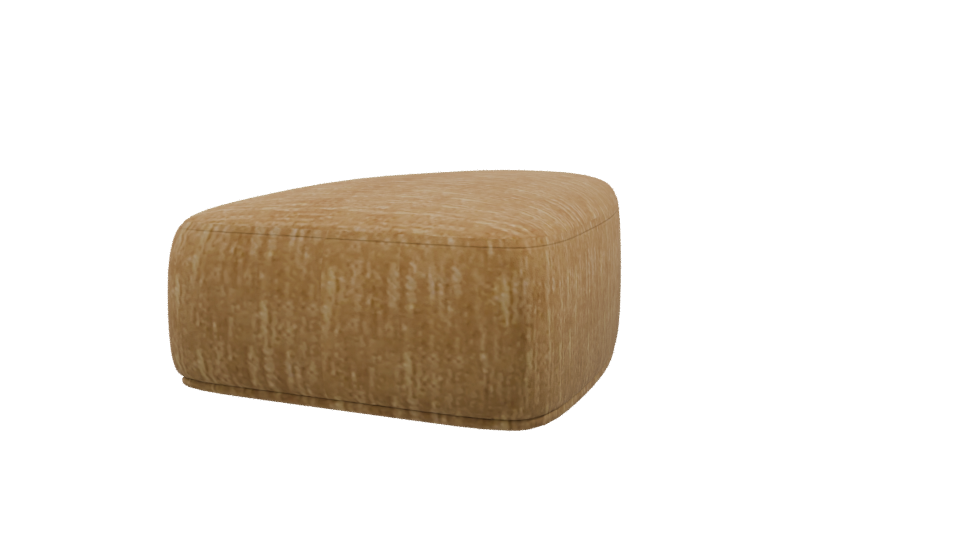 Stylish Fabric Ottoman Model - Professional 3D Model Render 9
