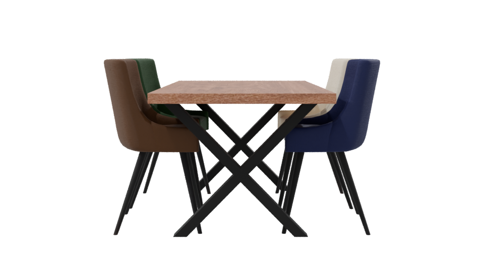 Stylish Dining Chair Set 3D - Professional 3D Model Render 8
