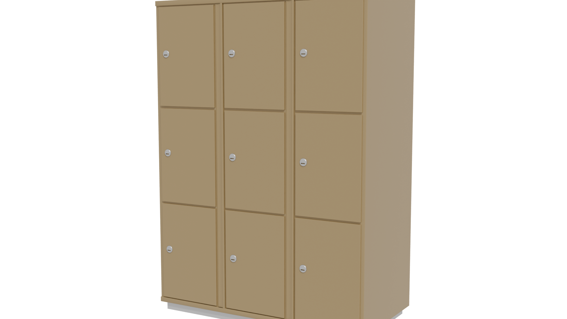 Stylish Storage Locker Model 3D - Professional 3D Model Render 12