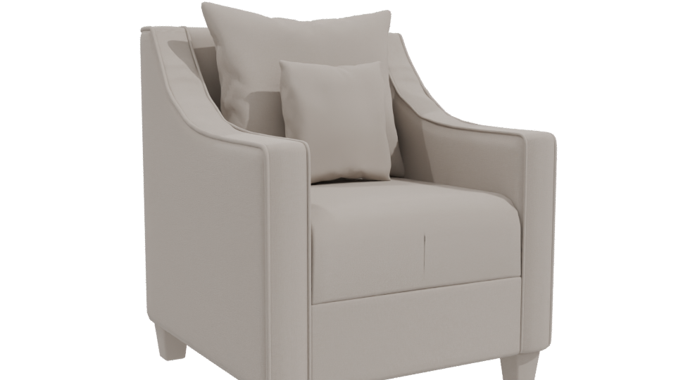 Stylish Modern Accent Chair 3D - Professional 3D Model Render 10