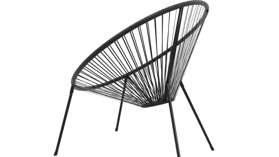 Stylish Modern Lounge Chair 3D - Professional 3D Model Render 3