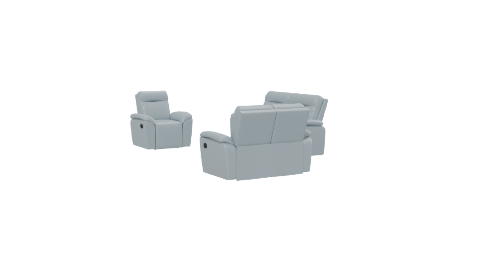 Reclining Sofa Set 3D Model - Professional 3D Model Render 13