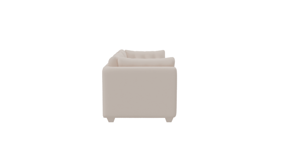 Elegant Modern Fabric Sofa 3D Model - Professional 3D Model Render 8