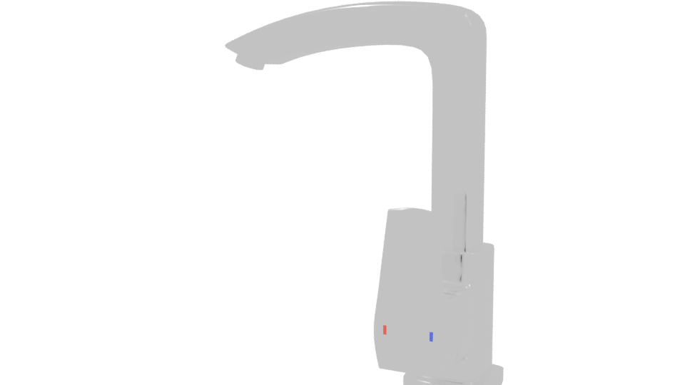 Sleek Modern Faucet Model 3D - Professional 3D Model Render 3