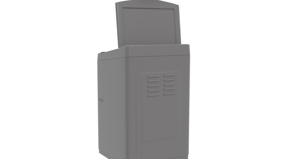 Compact Top-Loading Washing Machine 3D - Professional 3D Model Render 4