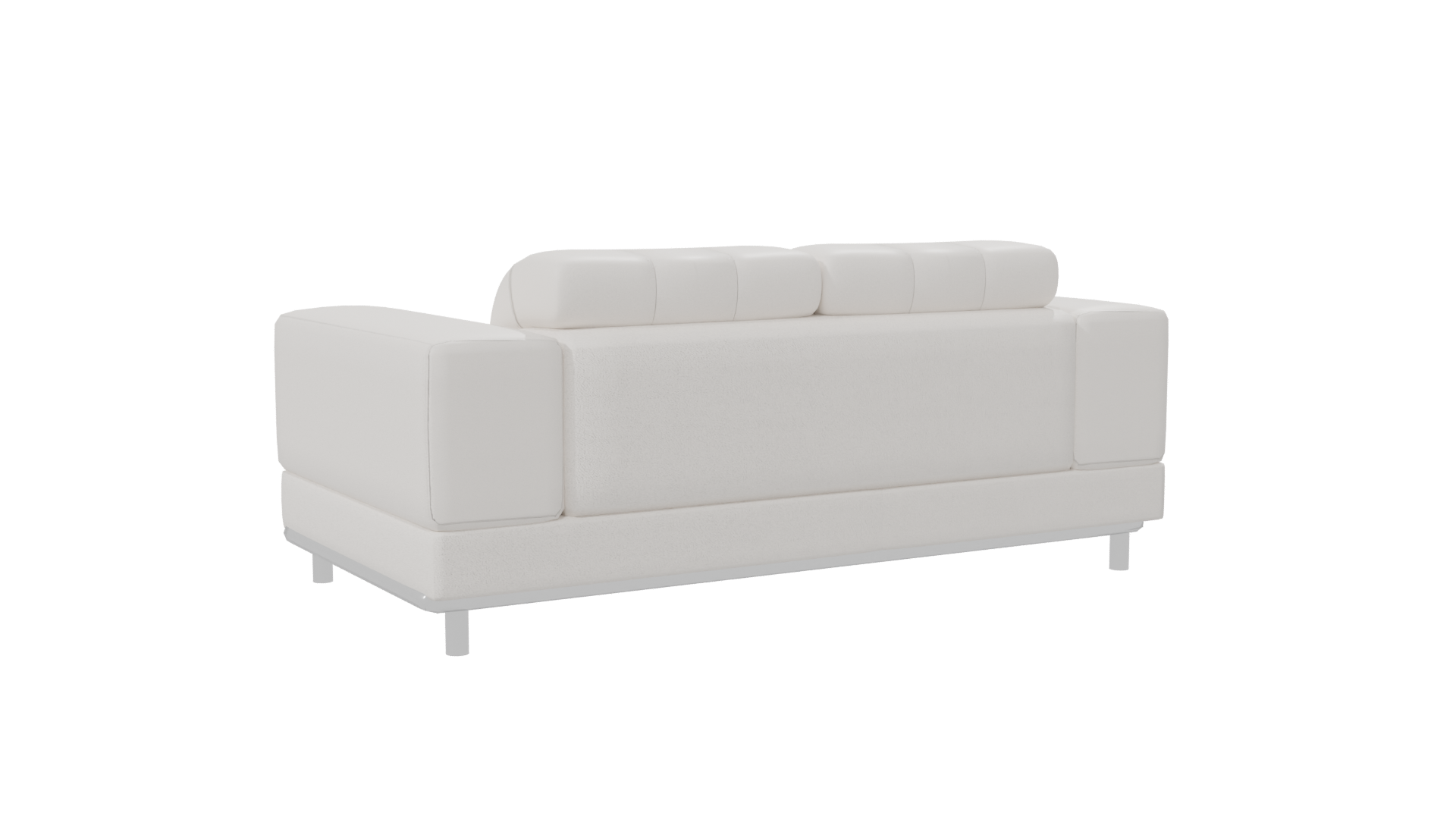 Stylish White Sofa 3D Model - Professional 3D Model Render 7