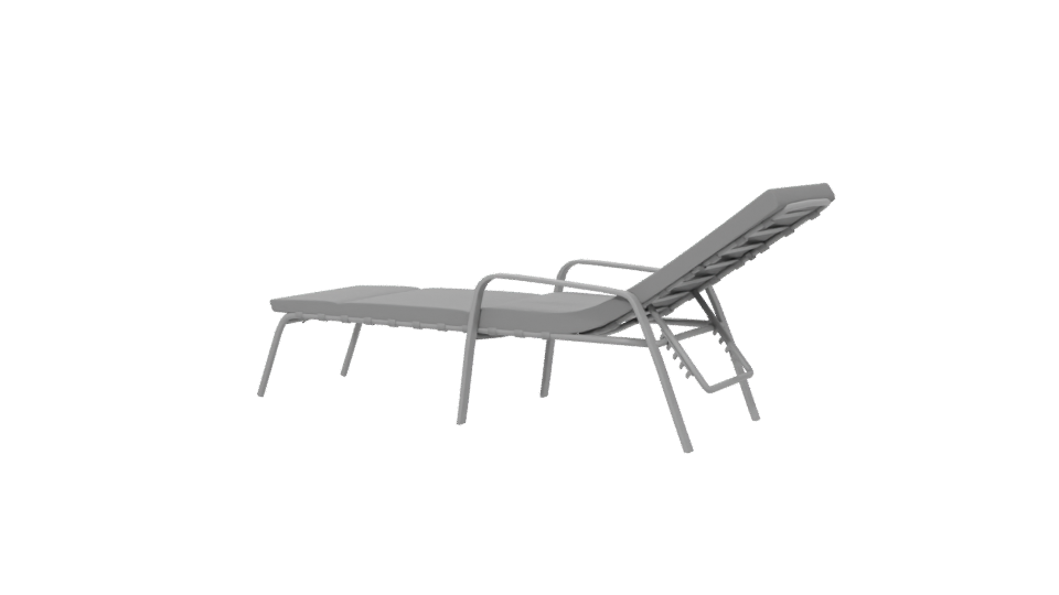 Stylish Outdoor Lounge Chair 3D - Professional 3D Model Render 6