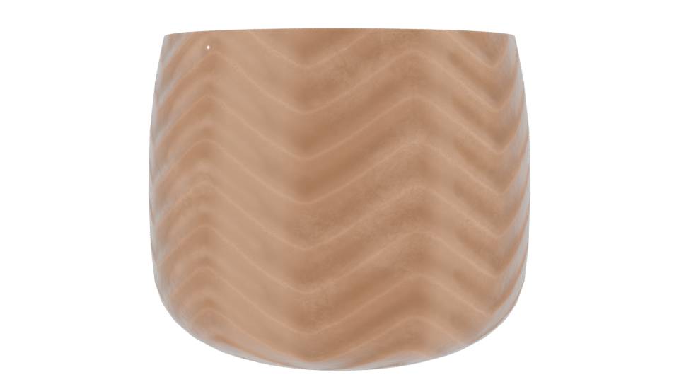 Stylish Metallic Planter Model - Professional 3D Model Render 9