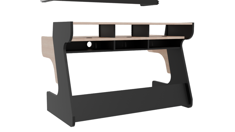 MZ-88-FLX T Desk Model 3D - Professional 3D Model Render 4