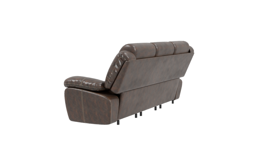 Stylish Leather Sofa 3D Model - Professional 3D Model Render 3
