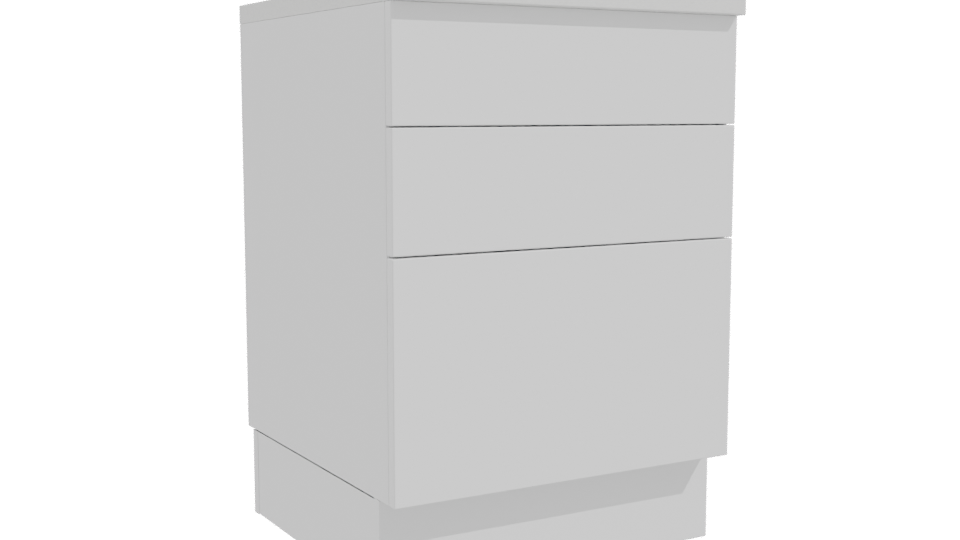 Contemporary Wooden Drawer Cabinet 3D - Professional 3D Model Render 10