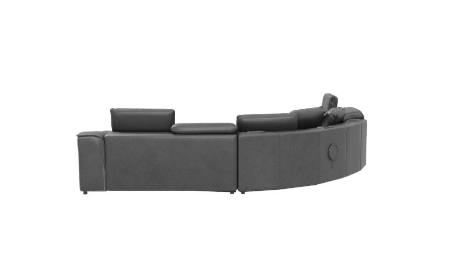 Modern L-Shaped Sofa 3D Model - Professional 3D Model Render 5