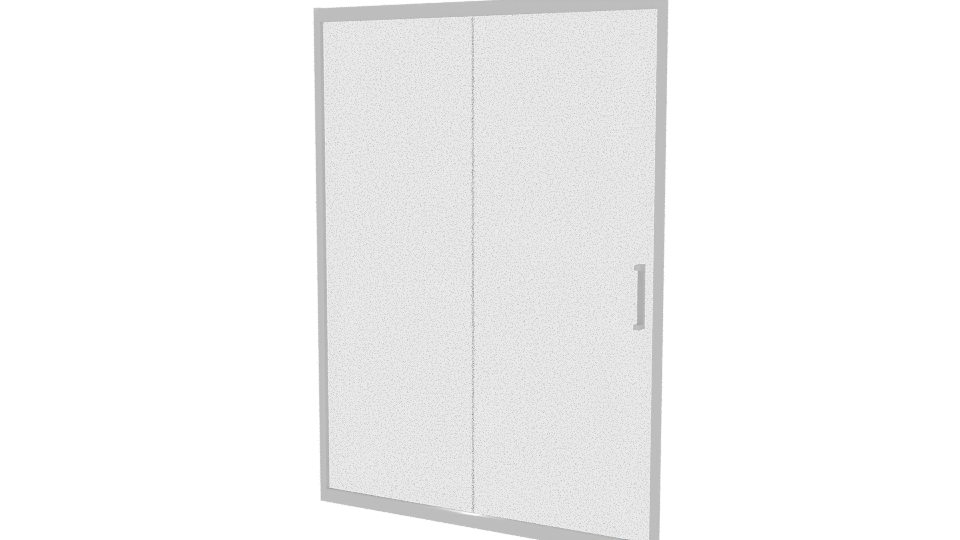 Sleek Glass Shower Door 3D - Professional 3D Model Render 6