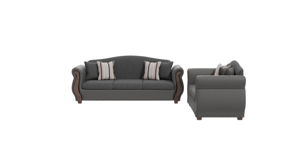 Elegant Fabric Sofa 3D Model - Professional 3D Model Render 11
