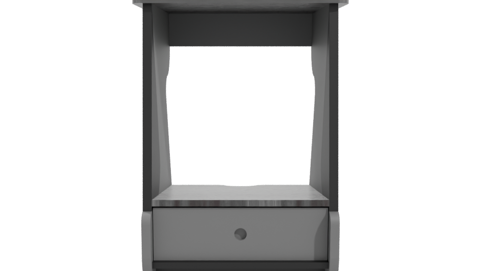 Stylish Modern Shelf Unit 3D - Professional 3D Model Render 11
