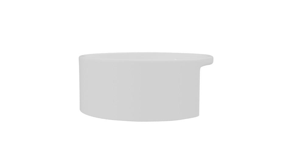 Sleek Freestanding Bathroom Sink Model - Professional 3D Model Render 2