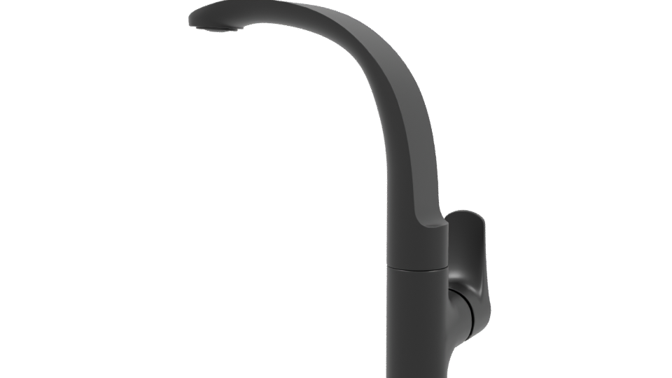 Sleek Modern Bathroom Basin Tap - Professional 3D Model Render 3