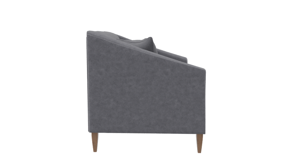 Contemporary Fabric Sofa with Geometric Cushions 3D Model - Professional 3D Model Render 8