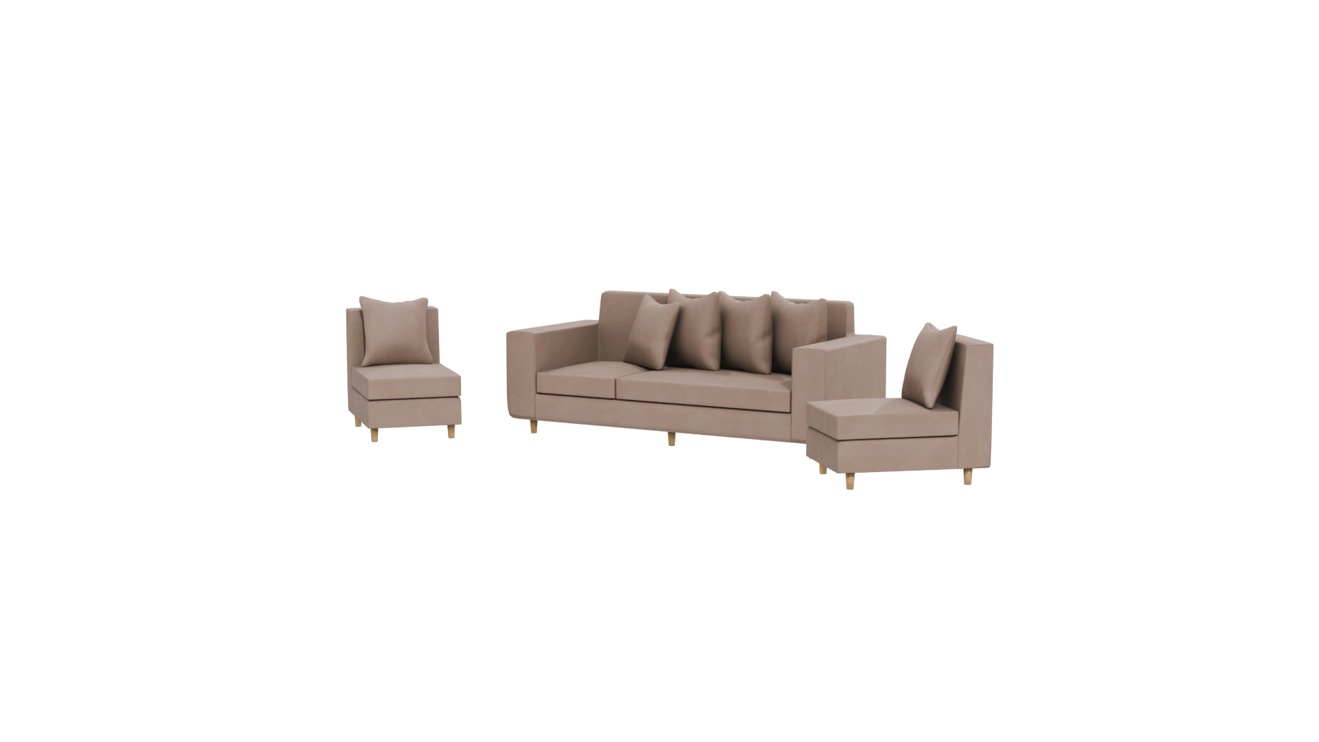 Stylish Modern Sofa Set 3D - Professional 3D Model Render 24