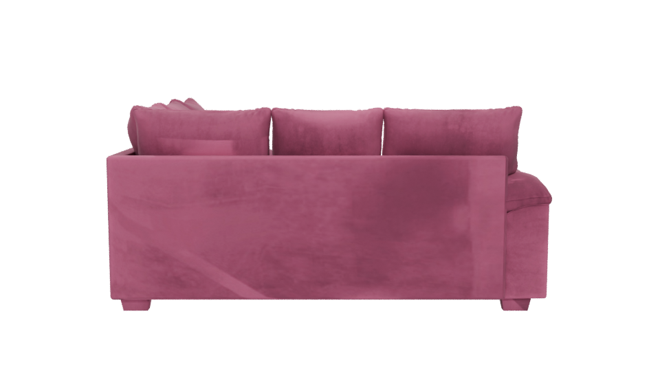 Stylish Pink Couch 3D Model - Professional 3D Model Render 5