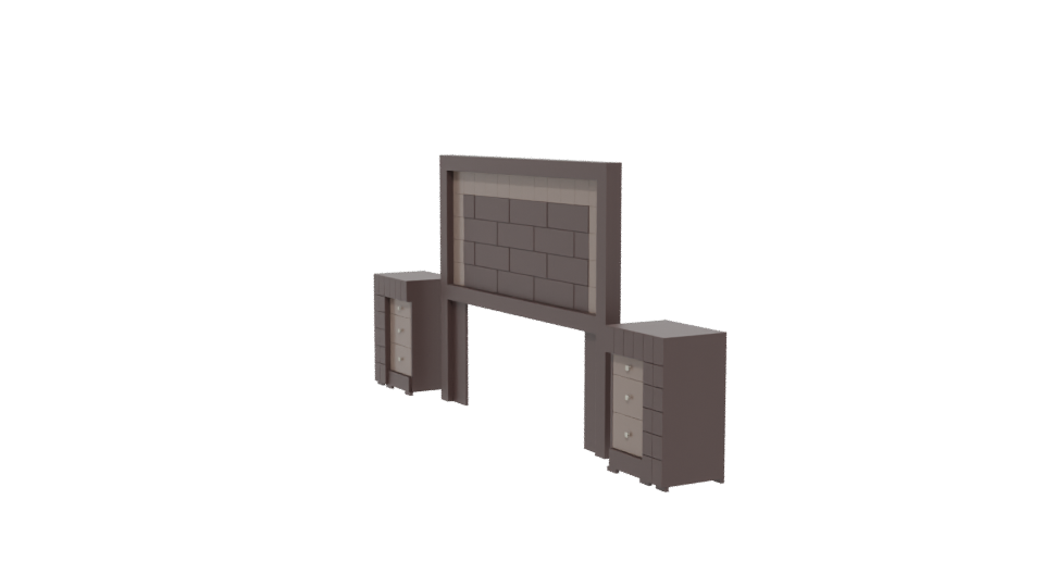 Stylish Bedroom Furniture Set 3D - Professional 3D Model Render 13