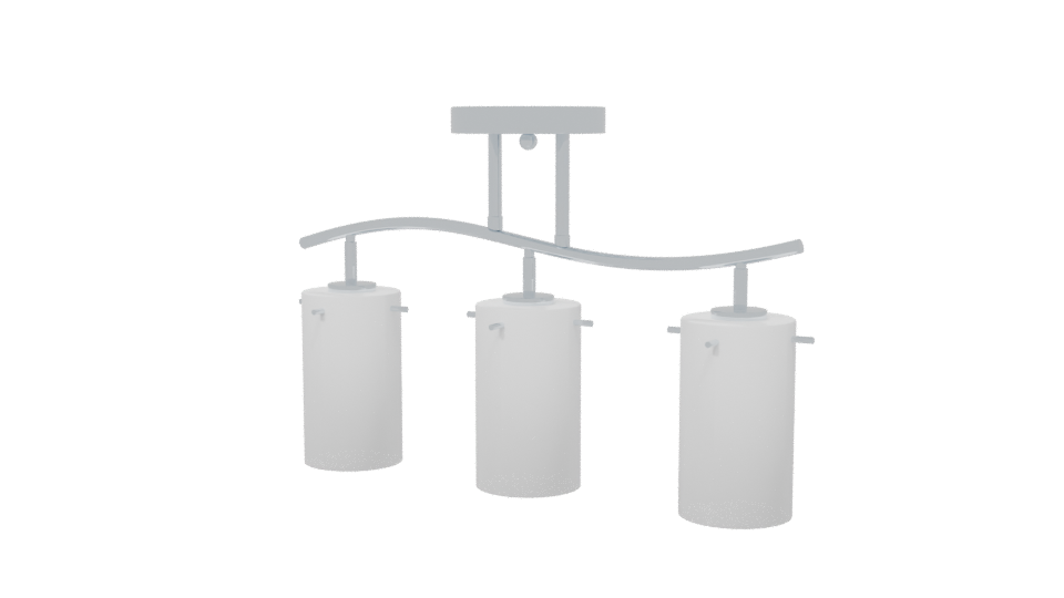 Sleek Modern Glass Pendant Lighting 3D Model - Professional 3D Model Render 6