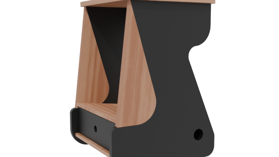 Modern Minimalist Display Shelf 3D - Professional 3D Model Render 13