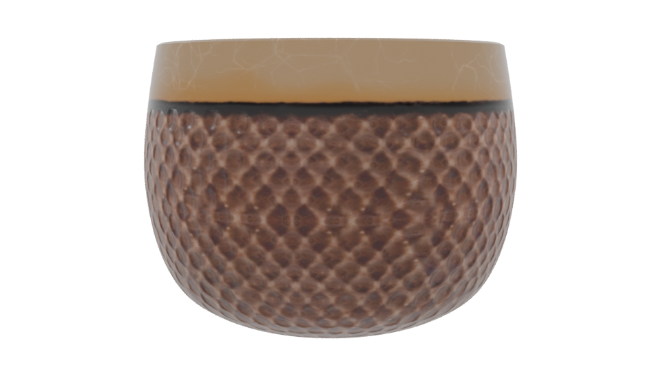 Elegant Textured Bowl Model - Professional 3D Model Render 9