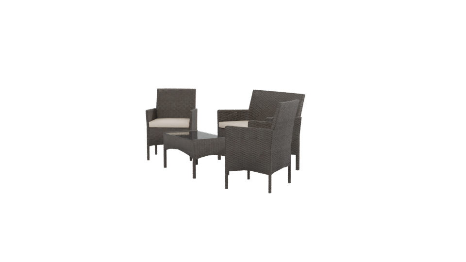 Modern Outdoor Furniture Set 3D - Professional 3D Model Render 13