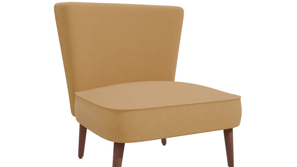 Stylish Modern Accent Chair 3D - Professional 3D Model Render 10