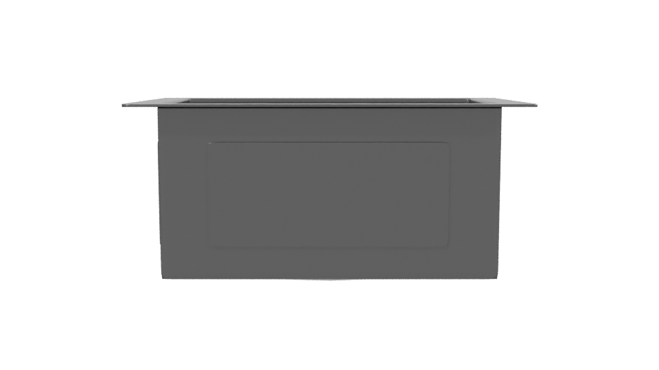 Stylish Modern Square Planter 3D Model - Professional 3D Model Render 2