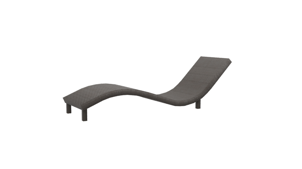 Aluminum Rattan Outdoor Chaise Lounge 3D - Professional 3D Model Render 13