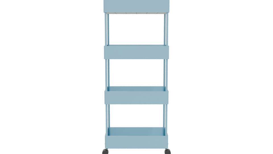 Stylish Mobile Storage Cart 3D - Professional 3D Model Render 5