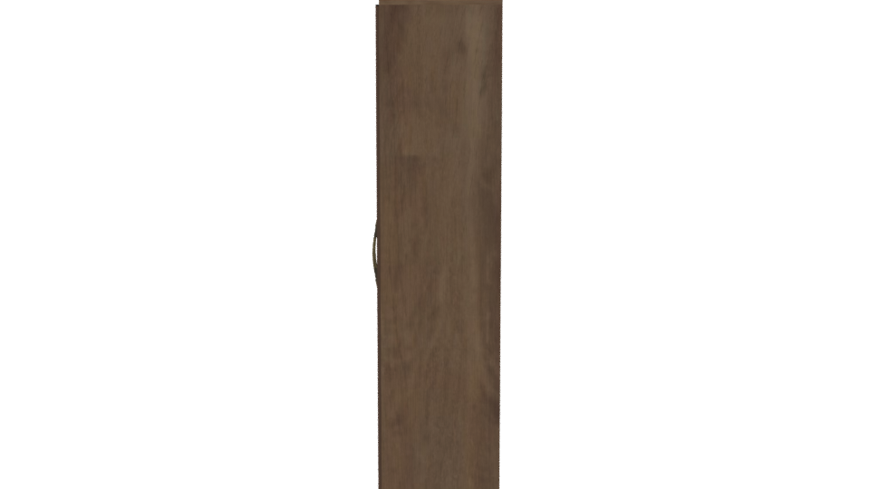 Stylish Wooden Wardrobe 3D Model - Professional 3D Model Render 2