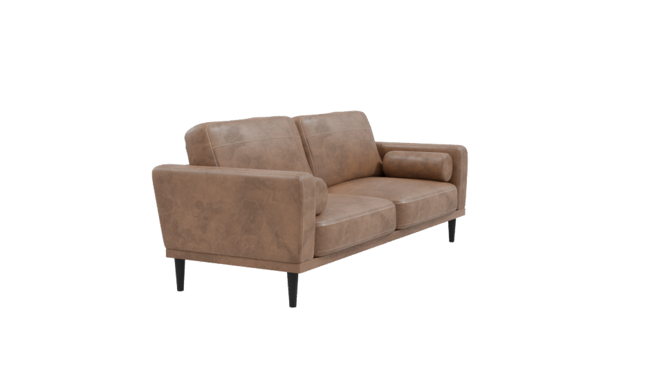 Stylish Leather Sofa Model - Professional 3D Model Render 9