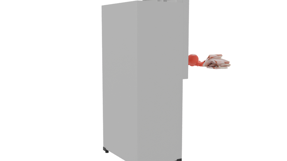 Side By Side Midea Refrigerator 3D - Professional 3D Model Render 7