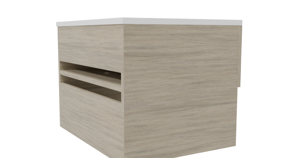 Modern Wooden Bathroom Vanity 3D - Professional 3D Model Render 7