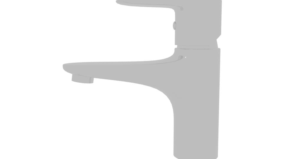 Stylish Metal Faucet 3D Model - Professional 3D Model Render 2