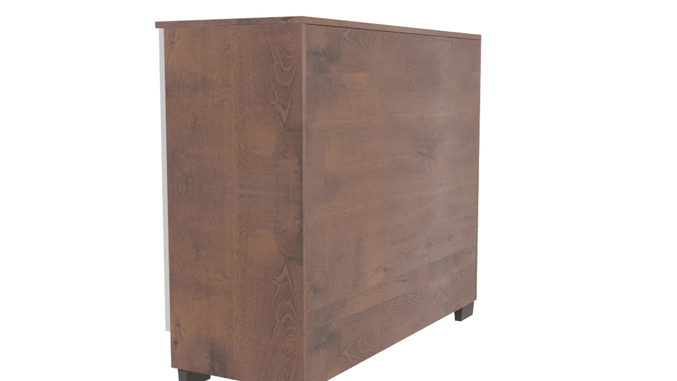 Sleek Modern Storage Cabinet 3D - Professional 3D Model Render 3