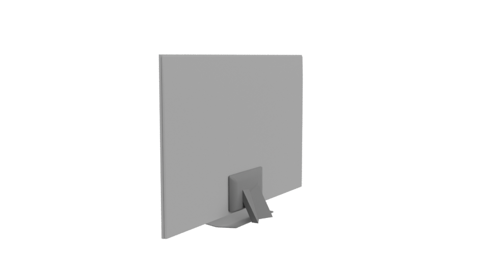 Sleek Modern Flat Screen TV 3D Model - Professional 3D Model Render 3