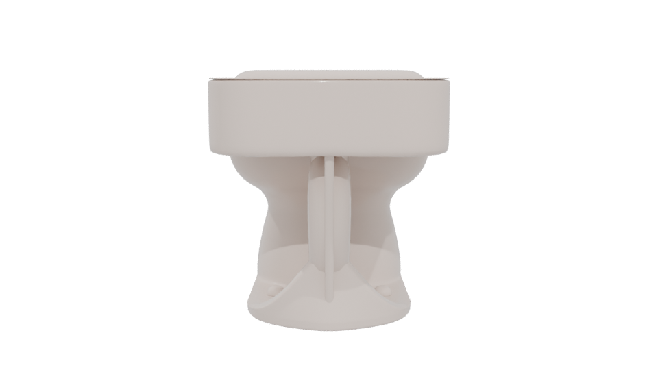 Contemporary Ceramic Toilet 3D Model - Professional 3D Model Render 5
