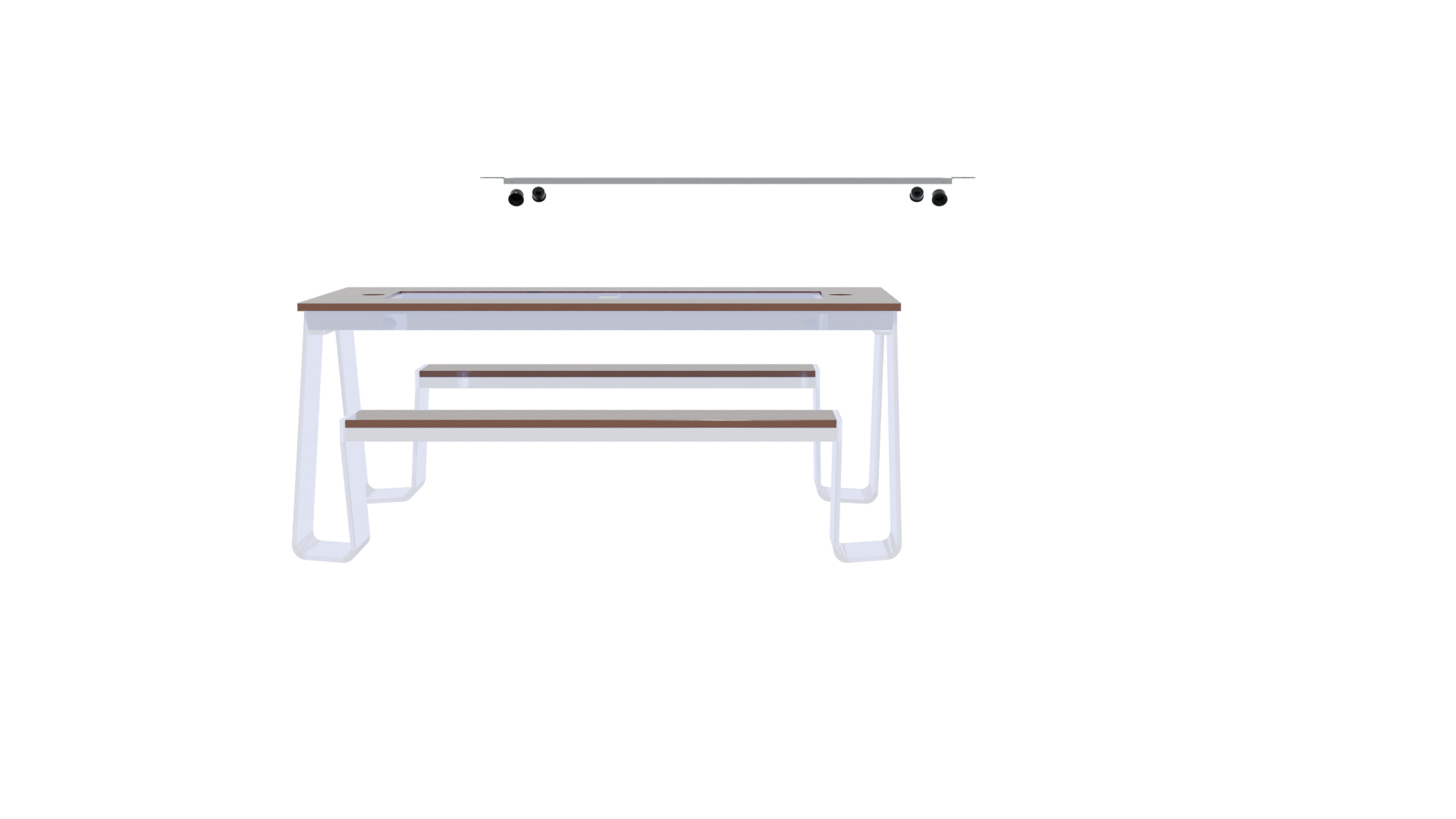 Stylish Modern Coffee Table 3D - Professional 3D Model Render 5