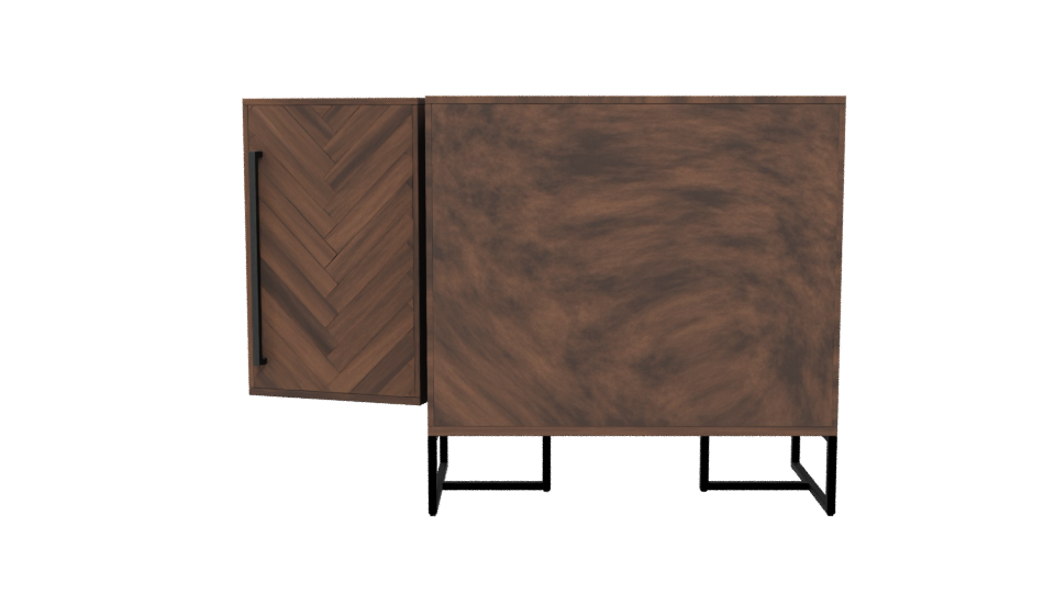 Rustic Wood Cabinet 3D Model - Professional 3D Model Render 5