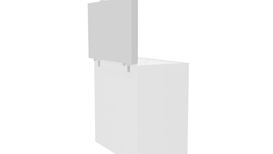 Compact Chest Freezer 3D Model - Professional 3D Model Render 7