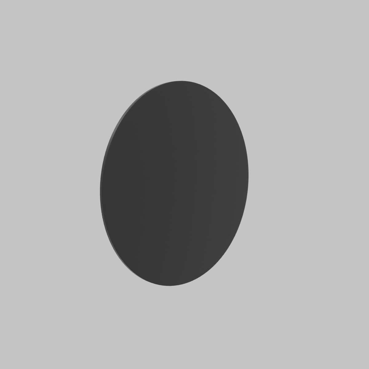 Espejo Redondo 80 Cm Negro Mate