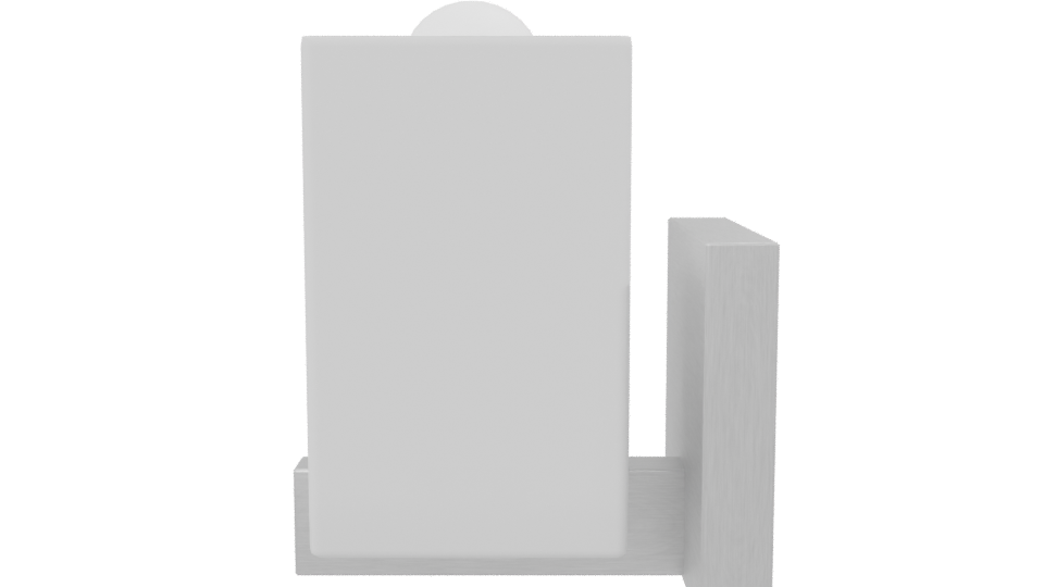 Minimalist White Paper Towel Dispenser 3D Model - Professional 3D Model Render 2