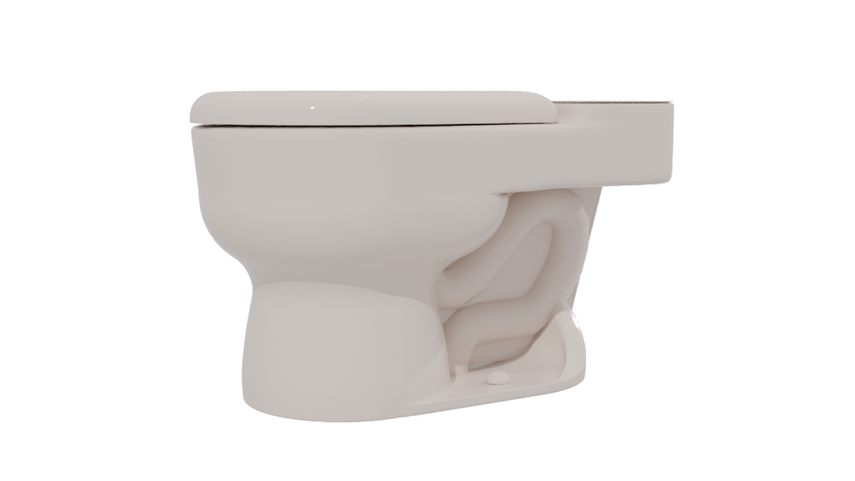 Contemporary Ceramic Toilet 3D Model - Professional 3D Model Render 13
