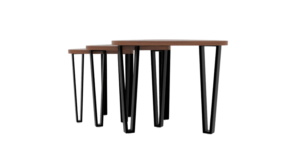 Stylish Modern Wooden Table 3D - Professional 3D Model Render 9