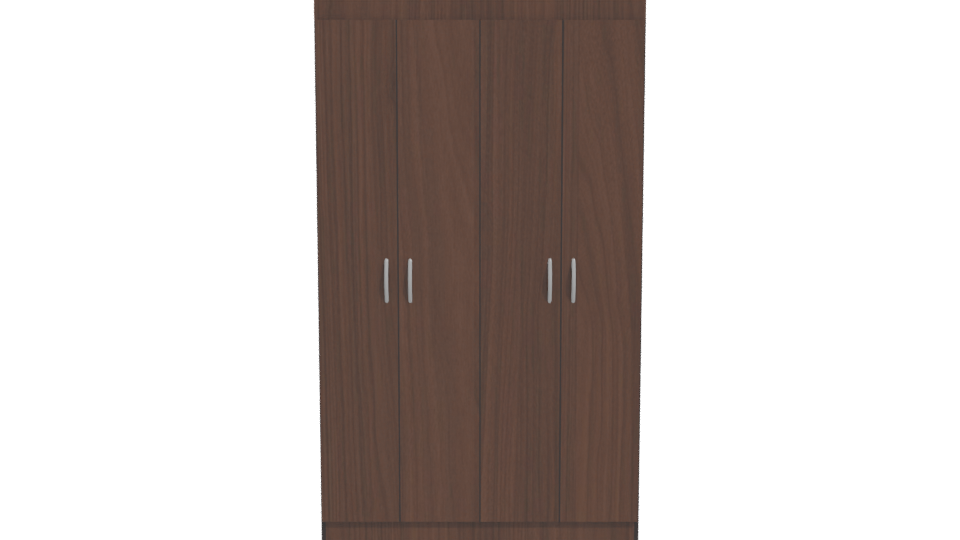 Stylish Wooden Storage Cabinet 3D - Professional 3D Model Render 11